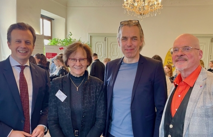 LR Karlheinz Kornhäusl, Dir. Renate Oswald, Martin Tschandl und Präs. Andreas Woyke (beide RC Graz Umgebung Nord)